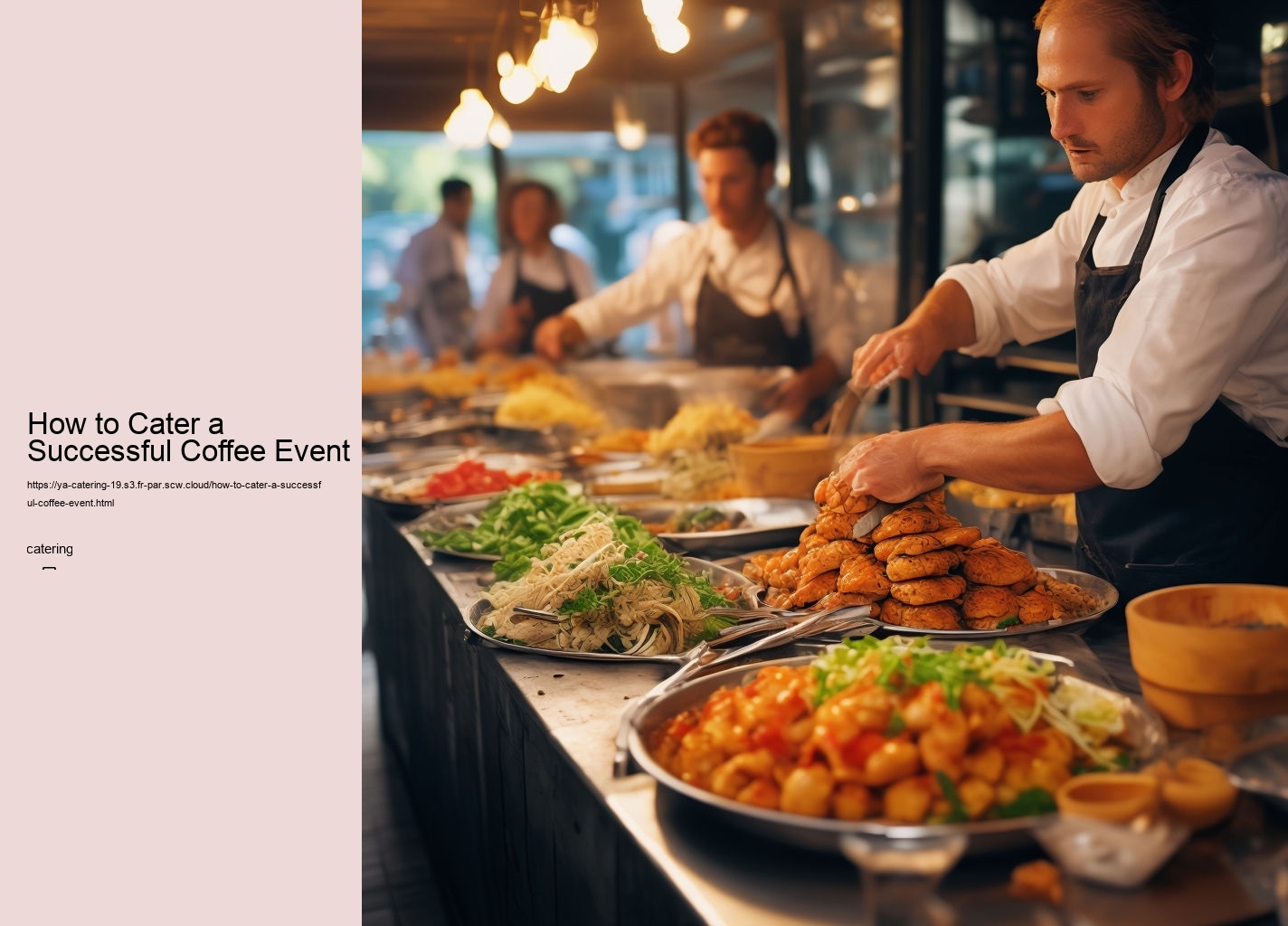 How to Cater a Successful Coffee Event